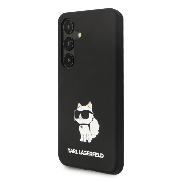 Karl Lagerfeld Samsung Galaxy S24 Liquid Silicone Choupette NFT KLHCS24SSNCHBCK hátlap, tok, fekete