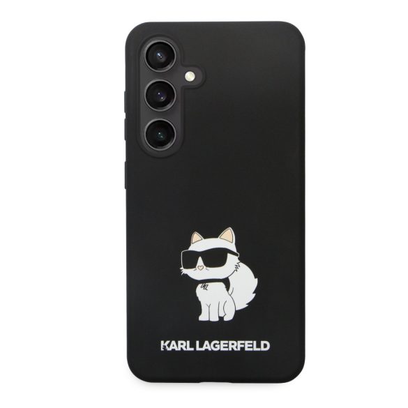 Karl Lagerfeld Samsung Galaxy S24 Liquid Silicone Choupette NFT KLHCS24SSNCHBCK hátlap, tok, fekete