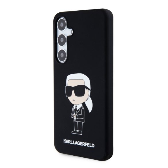 Karl Lagerfeld Samsung Galaxy S24 Liquid Silicone Ikonik NFT KLHCS24SSNIKBCK hátlap tok, fekete