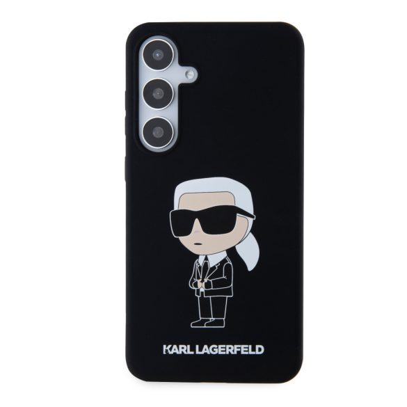 Karl Lagerfeld Samsung Galaxy S24 Liquid Silicone Ikonik NFT KLHCS24SSNIKBCK hátlap tok, fekete