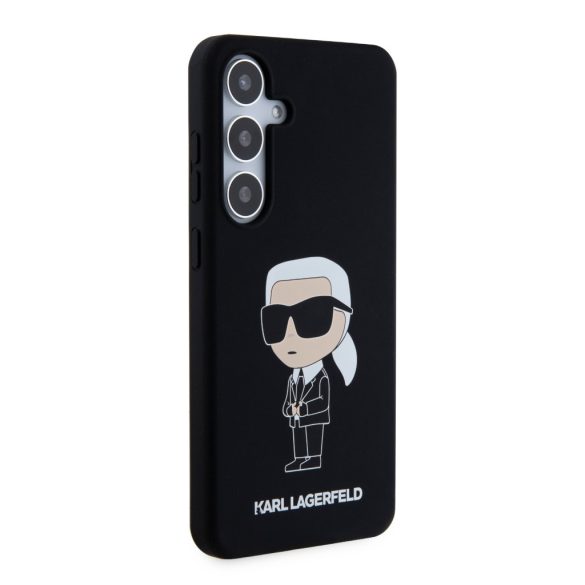 Karl Lagerfeld Samsung Galaxy S24 Liquid Silicone Ikonik NFT KLHCS24SSNIKBCK hátlap tok, fekete