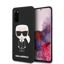   Karl Lagerfeld Samsung Galaxy S20 Silicone Karl Iconic Full Body szilikon (KLHCS62SLFKBK) hátlap, tok, fekete