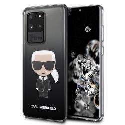   Karl Lagerfeld Samsung Galaxy S20 Ultra Degrade Ikonik Full Body (KLHCS69TRDFKBK) hátlap, tok, fekete