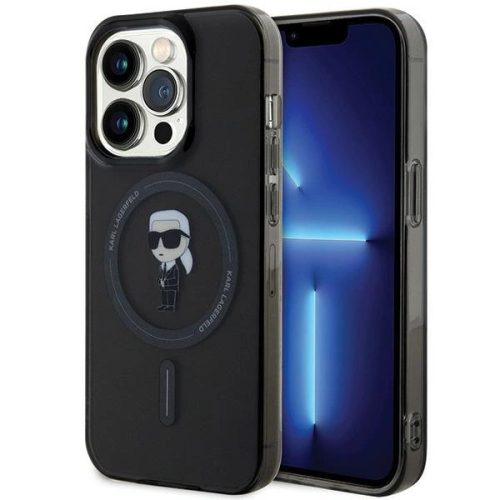 Karl Lagerfeld KLHMP14XHFCKNOK iPhone 14 Pro Max 6.7", hátlap, tok, fekete IML Ikonik MagSafe IML Ikonik MagSafe