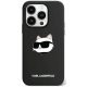 Karl Lagerfeld Silicone Choupette Head MagSafe iPhone 15 Pro 6,1" KLHMP15LSCHPPLK tok, fekete