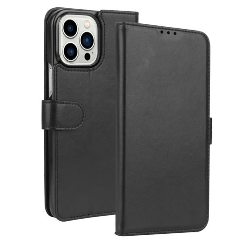 Krusell iPhone 13 Pro Max Phone Wallet oldalra nyíló tok, fekete