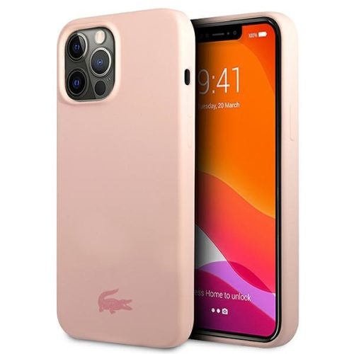 Lacoste LCHCP13LSI iPhone 13 Pro/13 6,1", hátlap, tok Silicone, rózsaszín