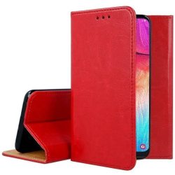   Smart Magnetic Xiaomi Redmi Note 8 Pro oldalra nyíló tok, piros