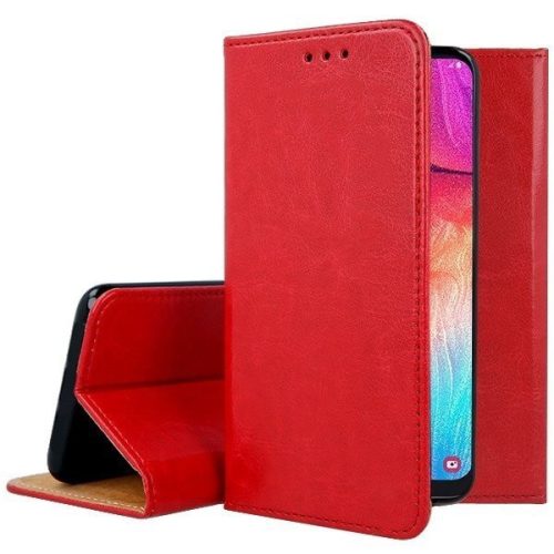 Smart Magnetic Xiaomi Redmi Note 8 Pro oldalra nyíló tok, piros