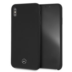   Mercedes-Benz iPhone Xs Max Silicone Microfiber (MEHCI65SILBK) hátlap, tok, fekete