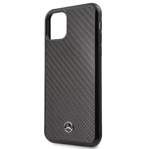 Mercedes-Benz iPhone 11 Pro Max Dynamic Carbon (MEHCN65RCABK) hátlap, tok, fekete