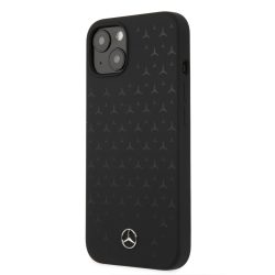   Mercedes-Benz iPhone 13 Liquid Silicone (MEHCP13MSIPBK) hátlap, tok, fekete