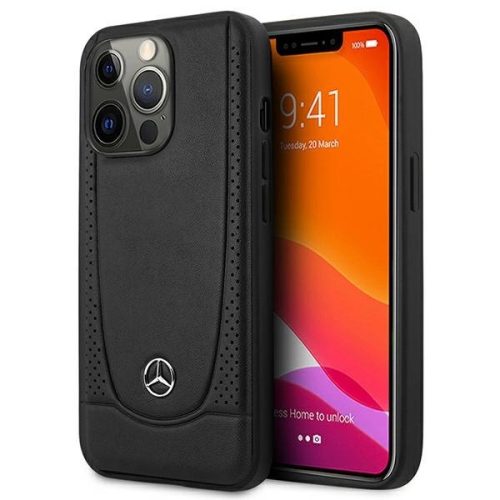 Mercedes MEHCP15LARMRE iPhone 15 Pro 6.1" hátlap, tok Leather Urban Bengale, piros