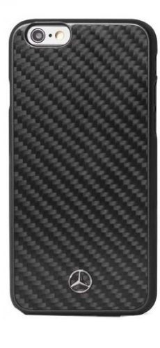 Mercedes-Benz iPhone 6 Plus/6S Plus Dynamic & Real Carbon Fiber (MEHCP6LRCABK) hátlap, tok, fekete