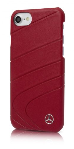 Mercedes-Benz iPhone 7 Organic II Genuine Leather Hard (MEHCP7CLRE) hátlap, tok, piros