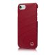 Mercedes-Benz iPhone 7 Organic II Genuine Leather Hard (MEHCP7CLRE) hátlap, tok, piros