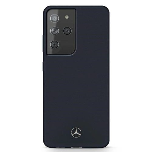 Mercedes MEHCS21LSILRE S21 Ultra G998 hátlap, tok Silicone Line, piros