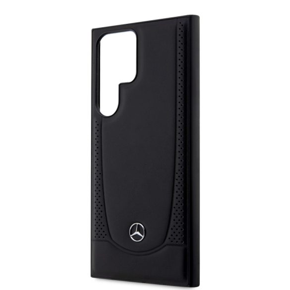 Mercedes-Benz Samsung Galaxy S23 Ultra Leather Urban (MEHCS23LARMBK) hátlap, tok, fekete