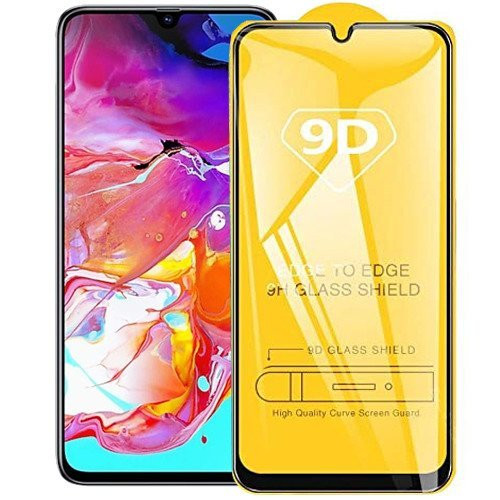 Samsung Galaxy A41 5D Full Glue teljes kijelzős edzett üvegfólia (tempered glass) 9H keménységű, fekete