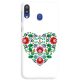 Casegadget Xiaomi Mi A3, Xiaomi Mi CC9e White Heart, hátlap, tok, mintás, színes