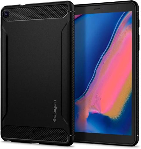 Spigen Rugged Armor Samsung Galaxy Tab A 8.0  P200/P205 (2019) ütésálló hátlap, tok, fekete