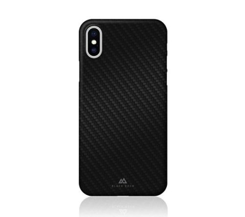 Hama Black Rock Ultra Thin Iced Carbon Case iPhone X/Xs, hátlap, tok, fekete