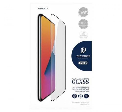 Samsung Galaxy A12/M12 5D Full Glue teljes kijelzős edzett üvegfólia (tempered glass) 9H keménységű, fekete