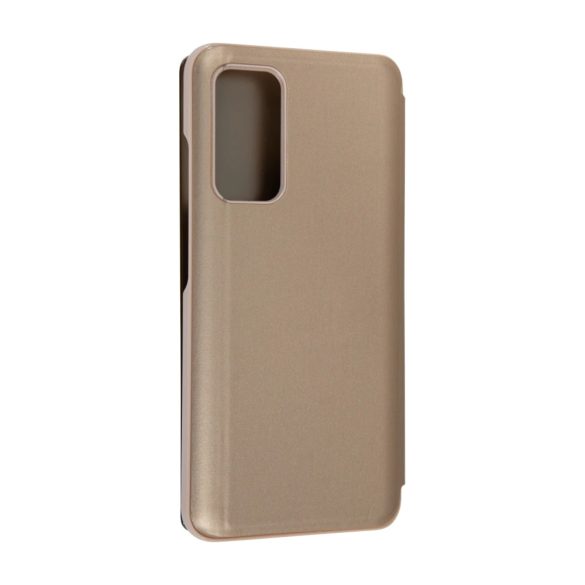 Clear View Case cover Samsung Galaxy A52 4G/5G oldalra nyíló tok, arany