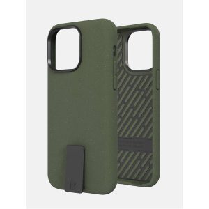 Bodyguardz Motus Clip Case iPhone 14 Pro Max ütésálló hátlap, tok, sötétzöld