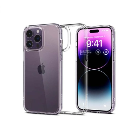 Spigen Ultra Hybrid Crystal Clear iPhone 14 Pro hátlap, tok, átlátszó