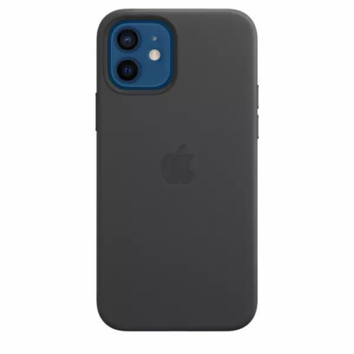 Apple gyári iPhone 12/12 Pro szilikon hátlap, tok, fekete