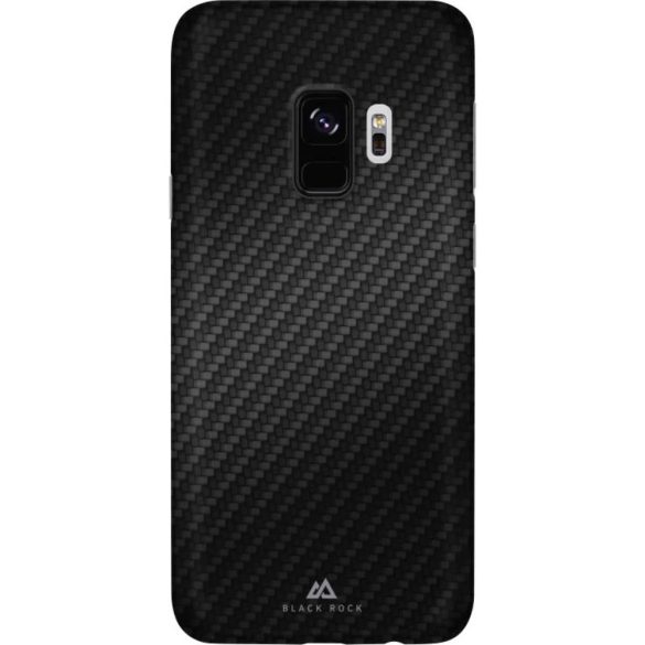 Hama Black Rock Ultra Thin Iced Carbon Case Samsung Galaxy S9, hátlap, tok, fekete