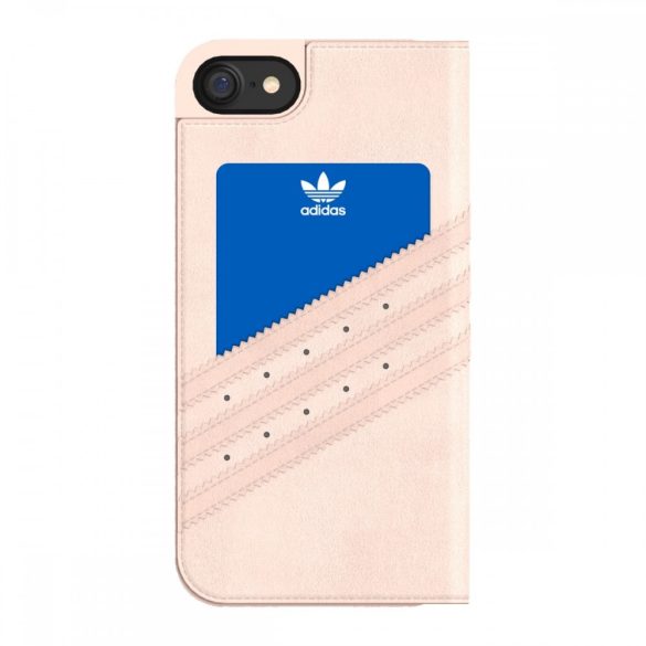 Adidas Original Booklet Case iPhone 7/8/SE (2020) oldalra nyíló tok, rózsaszín