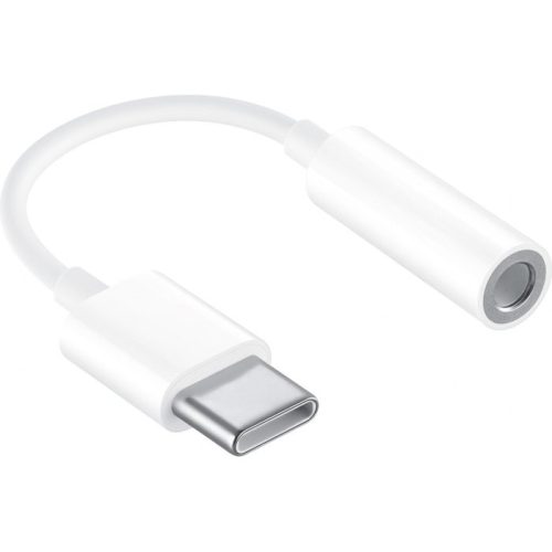 Apple gyári MU7E2ZM/A 3,5mm jack / Type-C átalakító, fehér