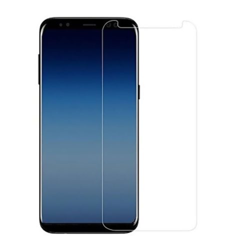 Samsung Galaxy A7 (2018) kijelzővédő edzett üvegfólia (tempered glass) 9H keménységű (nem teljes kijelzős 2D sík üvegfólia), átlátszó