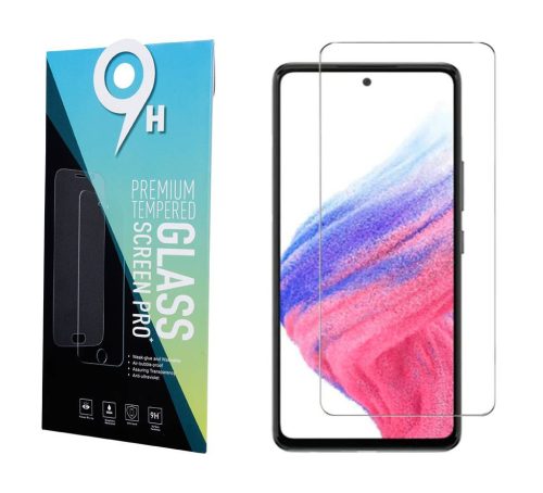 Samsung Galaxy A40 kijelzővédő edzett üvegfólia (2D nem teljes kijelzős sík üvegfólia), 9H, átlátszó