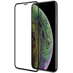   iPhone 12 Mini 5D Full Glue teljes kijelzős edzett üvegfólia, 9H keménységű, fekete