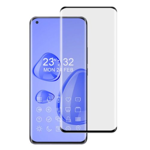 Xiaomi Mi 11 Ultra 5G, 5D Full Glue teljes kijelzős edzett üvegfólia (tempered glass) 9H keménységű, fekete