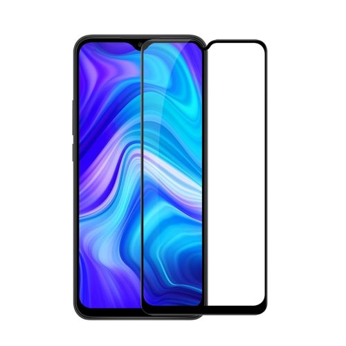 Xiaomi Redmi 9A/Redmi 9AT/Redmi 9C/Redmi 9i 5D Full Glue teljes kijelzős edzett üvegfólia, 9H keménységű, fekete