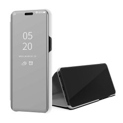   Clear View Case cover Xiaomi Mi 10T 5G/Mi 10T Pro 5G oldalra nyíló tok, ezüst