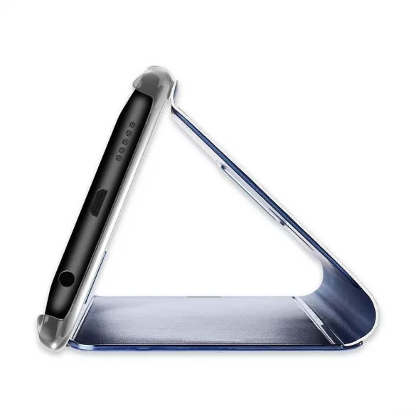 Clear View Case cover Samsung Galaxy S22 oldalra nyíló tok, rózsaszín