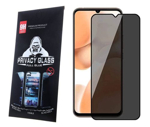 Samsung Galaxy A52 4G/A52 5G/A52s 5G/A52S/A53 5G Privacy Glass betekintés védett edzett üvegfólia (tempered glass) 9H keménységű, átlátszó