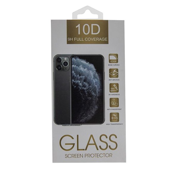 Samsung Galaxy A55 Glass Screen 10D Full Glue teljes kijelzős edzett üvegfólia, 9H keménységű, fekete