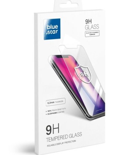 Blue Star Xiaomi Redmi Note 9 Pro kijelzővédő edzett üvegfólia (tempered glass) 9H keménységű (nem teljes kijelzős 2D sík üvegfólia), átlátszó