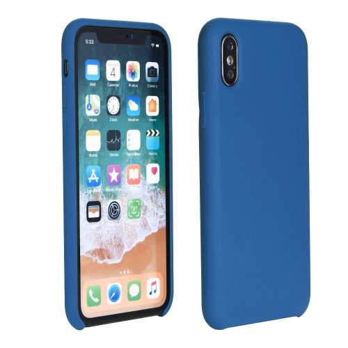 Silicone Soft Case Huawei P Smart (2020) hátlap, tok, sötétkék