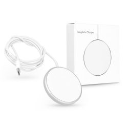   LKH-W1 Wireless Charger Qi, MagSafe kompatibilis vezeték nélküli töltő, 15W, fehér