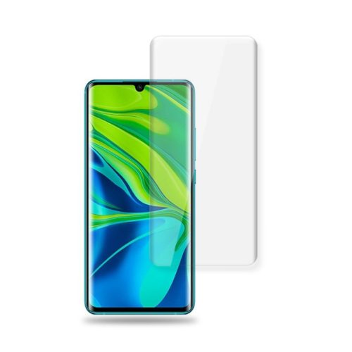 Xiaomi Mi Note 10 UV 5D Full Glue teljes kijelzős edzett üvegfólia (tempered glass), 9H keménységű, átlátszó