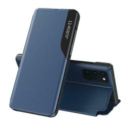   Eco Leather View Case Samsung Galaxy A32 4G oldalra nyíló tok, sötétkék