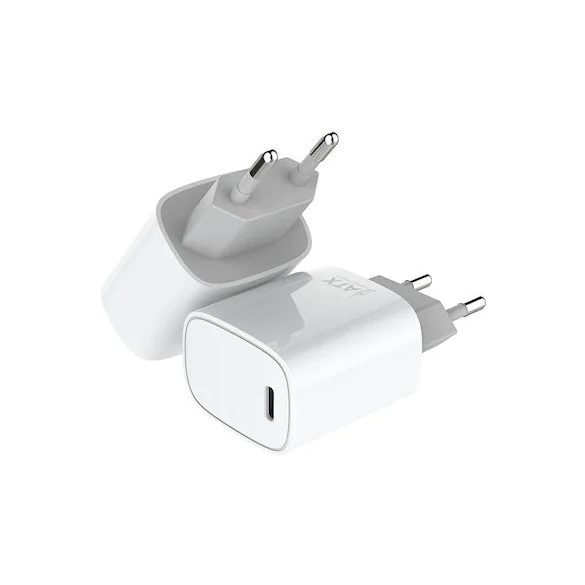 ATX U58 hálózati töltő adapter, USB-C, 20W, fehér