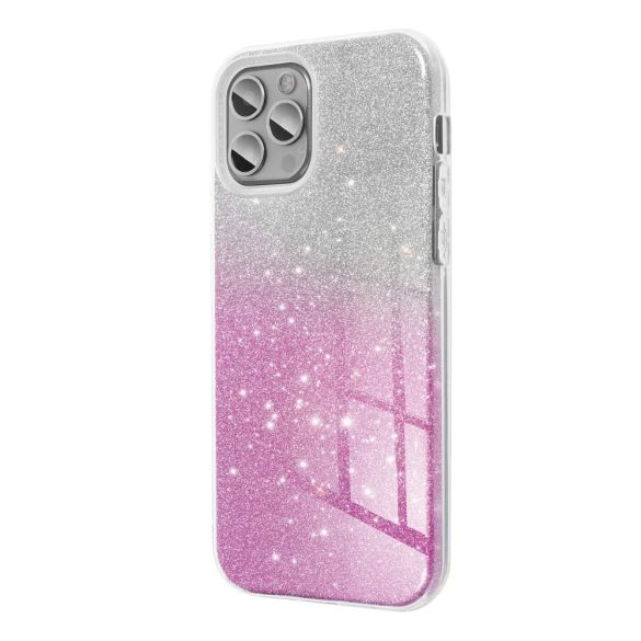 Glitter 3in1 Case Samsung Galaxy A54 5G hátlap, tok, ezüst-rózsaszín